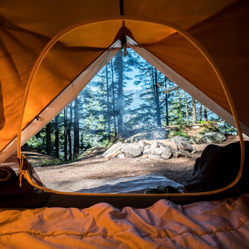 Carpa Expedition 2 Personas - carpa verde oliva con doble entrada